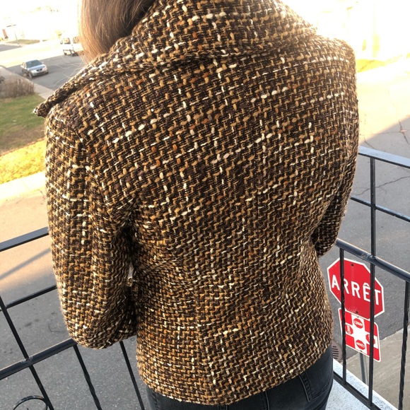 VINTAGE Fall Textured Jacket Fashion 🔥💯 Petites - Picture 5 of 10